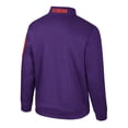 thumbnail image 3 of Men's Colosseum Purple Clemson Tigers Mainframe Quarter-Zip Fleece Jacket, 3 of 3