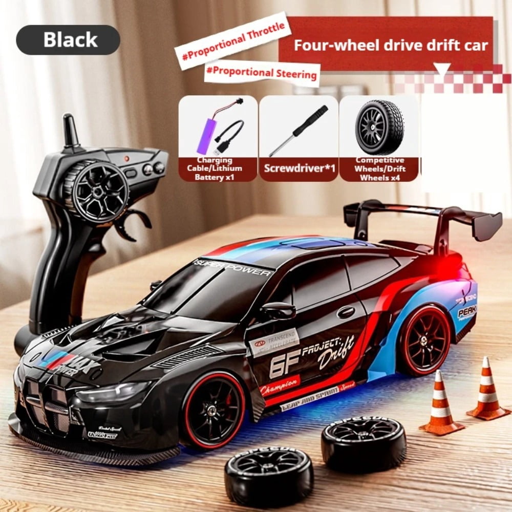 ATJIA RC Drift Car 1:24 Scale Remote Control Car 2.4GHz 4WD 20KM/H High Speed RC Cars with LED Light