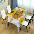 thumbnail image 7 of Coolnut Daisy Flower Tablecloth, Waterproof Washable Polyester Square Table Cover, Durable Tablecloth for Kitchen Dining Table Party Decor, 54"X 72", 7 of 7