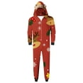 thumbnail image 2 of Odeerbi Christmas Onesie Pajamas for Family Holiday Sleep Jumpsuit Long Sleeve Family Christmas Pajamas Matching Sets Dad Printed Loungewear Jumpsuit Sleepwear Xmas PJs Set Red, 2 of 6