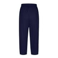 thumbnail image 5 of ameIAEA Elastic Waist Capris for Women Summer Casual Yoga Pants Cropped Trousers with Pockets, 5 of 7