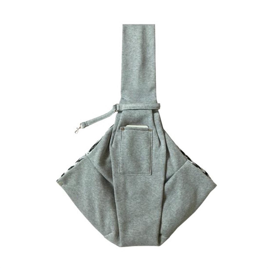 FZFLZDH Small Dog Sling Cat Harness Adjustable Shoulder Strap Hands-free Pet Dog Travel Bbag Backpack for Boys and Girls Gray