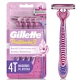 thumbnail image 1 of Rastrillo para Mujer Gillette Prestobarba3 con 3 Hojas para Depilar al Ras 4 pzas, 1 of 5