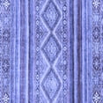 thumbnail image 1 of Ahgly Company Machine Washable Indoor Square Southwestern Blue Country Area Rugs, 6' Square, 1 of 4