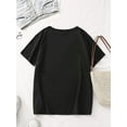 thumbnail image 3 of Witchy Chic Tee - Soft, Stretchy, and Comfortable Knit Cotton Blend, Crew Neck, Medium Stretch, All-Season Wear, Vibrant Halloween Graphic, Casual Fashion for Women, Casual Sporty Tee, Summer Gifts, 3 of 6