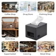 thumbnail image 2 of 80mm Receipt Printer ESC/POS Thermal Printer, Restaurant Kitchen Printer with Auto Cutter Support Cash Drawer, POS Printer w/ USB Serial Ethernet Interface Support Windows/Mac, Wall Mount, 2 of 9