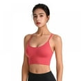 thumbnail image 2 of Xmarks Cross Back Sport Bras Padded Strappy Criss Cross Cropped Bras for Yoga Workout Fitness Low Impact, 2 of 13