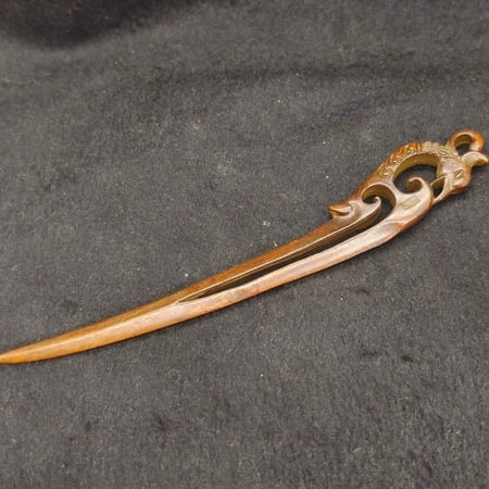 

Vintage Brass Phoenix Tea Tool Chinese Gongfu Tea Accessory Desk Decor Ornamental Figurine Display