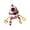 Red, variant on Red Tactile Exploration Pull String Rocket Toy For Kids Fine Motor Skills Multi Texture Cords Easy Clean Design