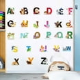thumbnail image 5 of Ludlz 3Pcs Colourful Animal Alphabet ABC Kids Wall Stickers Wall Decals Peel and Stick Removable Wall Stickers for Kids Nursery Bedroom Living Room d茅cor Home Decor, 5 of 7