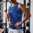 thumbnail image 5 of KLL Deep Sea Glowing Fishes Print Men's Muscle Gym Workout Stringer Tank Tops Bodybuilding Fitness T-Shirts Tank Tops Men-Medium, 5 of 7