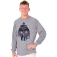 thumbnail image 5 of the Phantom Vintage Ghost Who Walks Long Sleeve TShirt Men Women Brisco Brands S, 5 of 6