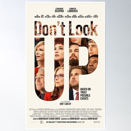 Don'T Look Up Poster Poster Wall Art, Modern Wall Decor, 8x12 UNFRAMED