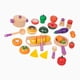 thumbnail image 5 of Comida de juguete de madera, accesorios de cocina para juegos de simulación, regalo para fiestas, juego para cortar frutas y verduras, juego de madera, 5 of 9