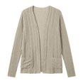 thumbnail image 6 of MSJUHEG Long Cardigans for Women Long Sleeve Coat Women's Shrug Sweaters Shiny Mesh Top Sheer Knit Cardigans Cardigan Jacket Summer Cardigan Coverup Dress Cardigan Summer Beige L, 6 of 6