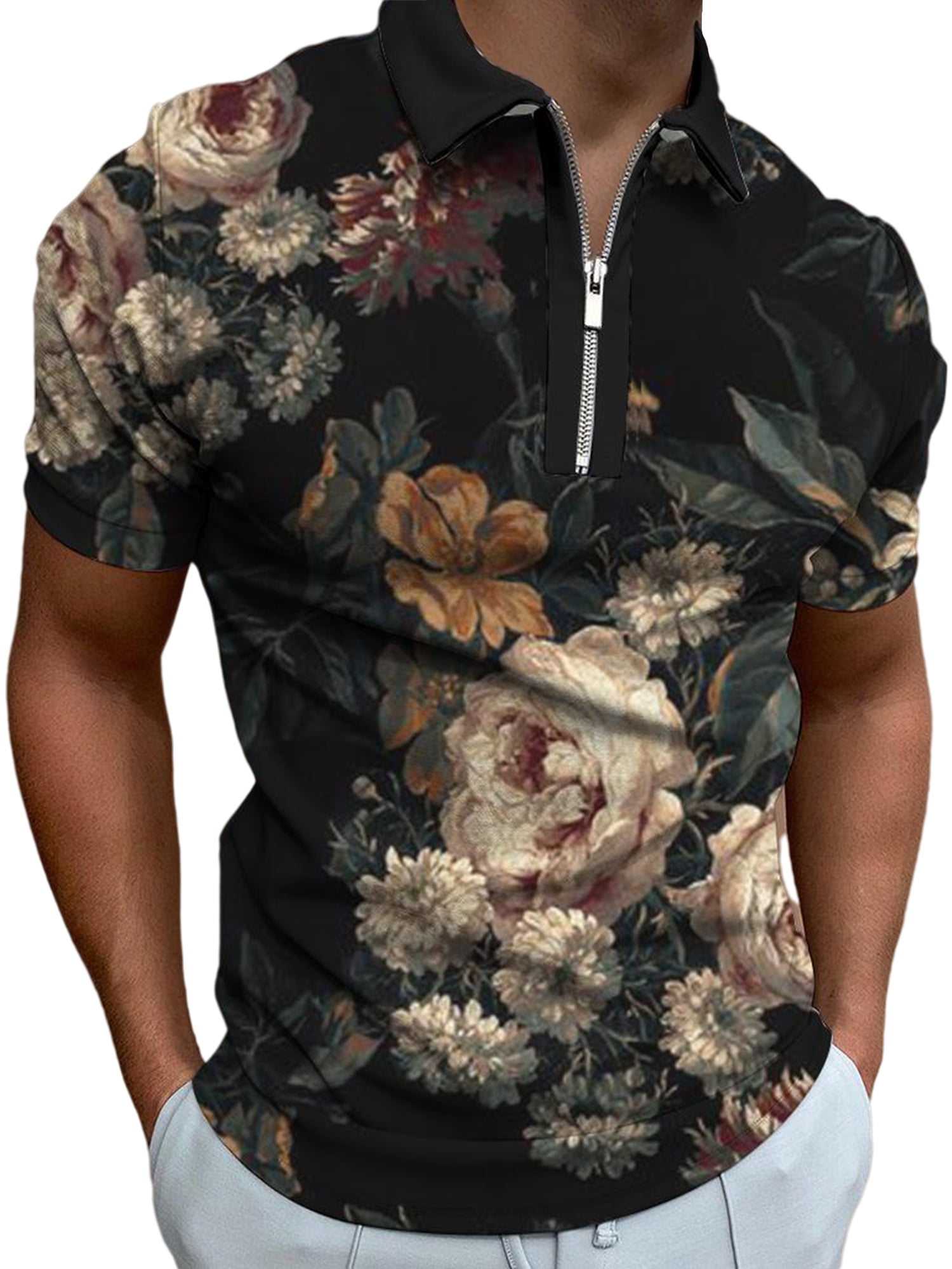Gym Clothes with Anti-Odour Technology ,A,XXXL M - 4XL Mens Short Sleeve Summer Lapel Polo Shirts Light and Breathable T-Shirt Tops