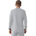 thumbnail image 2 of Adar Addition Scrubs for Men - Zippered Bomber Scrub Jacket - A6206 - Silver Gray - XS, 2 of 8
