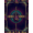 Purple Gold Teal, Pattern 18, variant on ODIKA 8'x10' Washable Area Rug Durable, Non-Slip Red Black Guitar Music Print Record Vinyl Themed Electric with Treble Clefs for Living Room, Under Sectional, Family