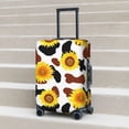 thumbnail image 5 of Uemuo Sunflower Cow Printed Washable Luggage Cover - Fashion Suitcase Protector Fits 18-32 Inch Luggage -X-Large, 5 of 9