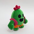 thumbnail image 3 of Muñeco de peluche de cactus, muñeco de peluche de cactus de 20 cm, juego de anime, modelo Spike, juguete de peluche de cactus para niños, diseño de clase mundial, 3 of 6