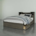 thumbnail image 4 of Nexera Pocono Sorage Bed and Headboard, Bark Grey, 4 of 11