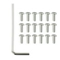thumbnail image 1 of 18Pcs Electric Scooter Bottom Cover Steel Screws Fit for Ninebot Max G30 10*4mm, 1 of 8