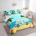 thumbnail image 2 of Erosebridal Cute Camping Car Bedding Comforter Set 7 Pieces for Teens,Kids Girls Boys Adventure Theme Full Bedding Set,Microfiber Bedroom Decor, 2 of 6