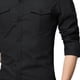 thumbnail image 5 of Ceisia Men's Winter Gift Casual Fashion Checkered Patchwork Long-Sleeve Button-Up Turndown Collar Outwear Jacket - Soft Breat hable Polyester Top, 5 of 6