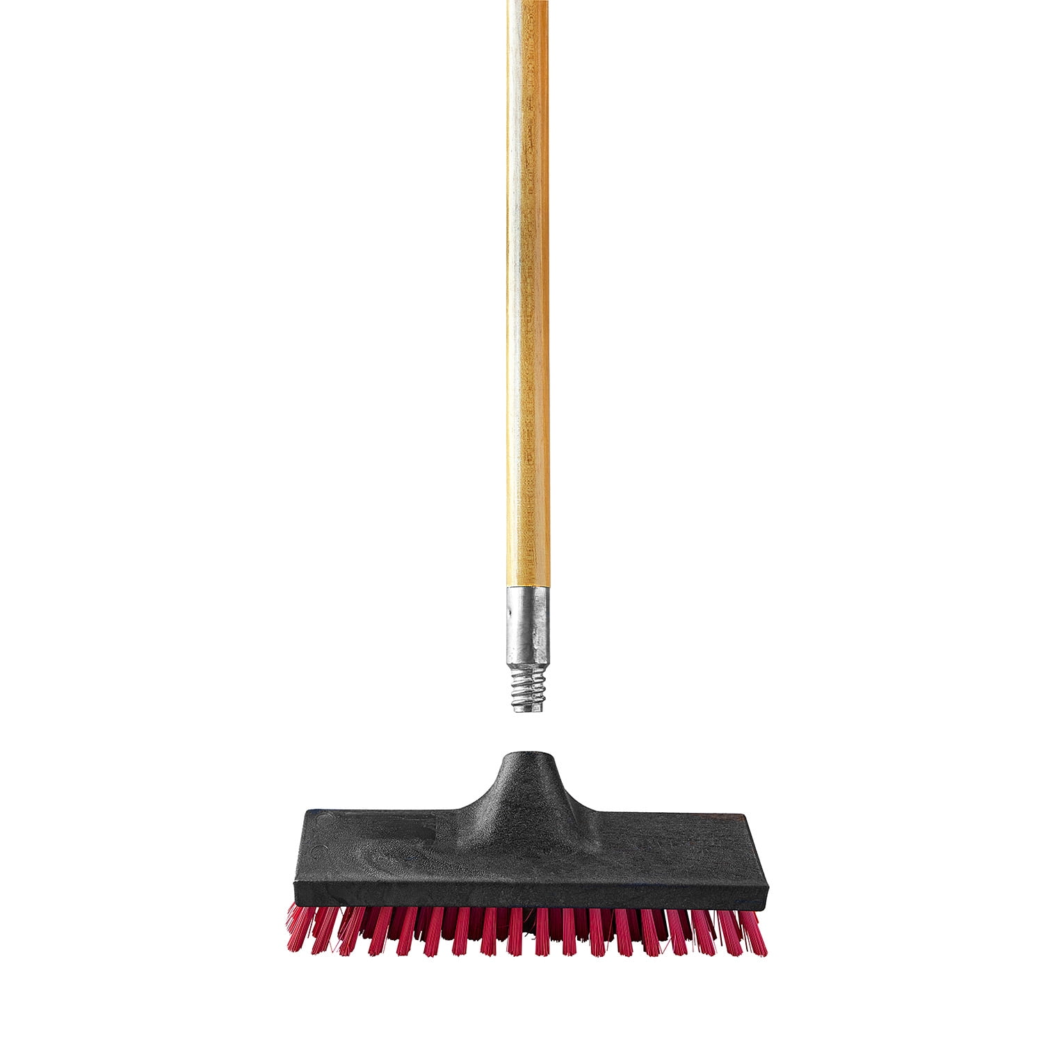 (2 pack) Libman Hardwood Broom Handle with Zinc Screw-In - 60 Inch Length, Brown Wood