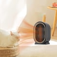 thumbnail image 4 of Värmefläkt för hundkoja, elektrisk husdjursvärmare vinter med 2 lägen termostat, för utomhus hönshus inomhus kaniner katter bärbar växthusvärmare, 4 of 5