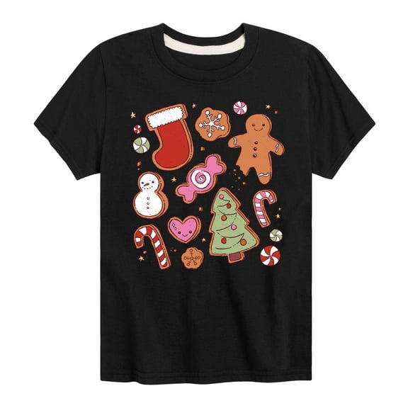 Instant Message - Kawaii Christmas Treats - Toddler And Youth Short Sleeve Graphic T-Shirt