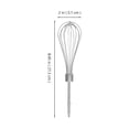 thumbnail image 2 of Batidor de acero inoxidable de repuesto para batidora de mano, accesorio de batidor de huevos de alambre, herramienta de cocina versátil para mezclar, batir y revolver, color plateado, 2 of 8