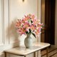 thumbnail image 1 of Artificial Lilys Bouquet And Versatile Faux Floral Decor For Home Weddings And Events Ideal For Photography And Ambiance Styling, 1 of 6