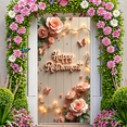 thumbnail image 2 of Decorative Design Happy Retirement Banner Floral Theme Polyester Material for Retirement Party Garden Celebration Home Decoration, 2 of 8