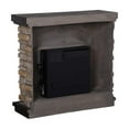 thumbnail image 2 of Pemberly Row 36" Magnesium Oxide Freestanding Electric Fireplace in Tan, 2 of 11