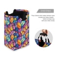 thumbnail image 3 of Yayeee Freestanding Laundry Hamper with Handle Collapsible Large Storage Basket for Clothes, Colorful Leaves, 3 of 7