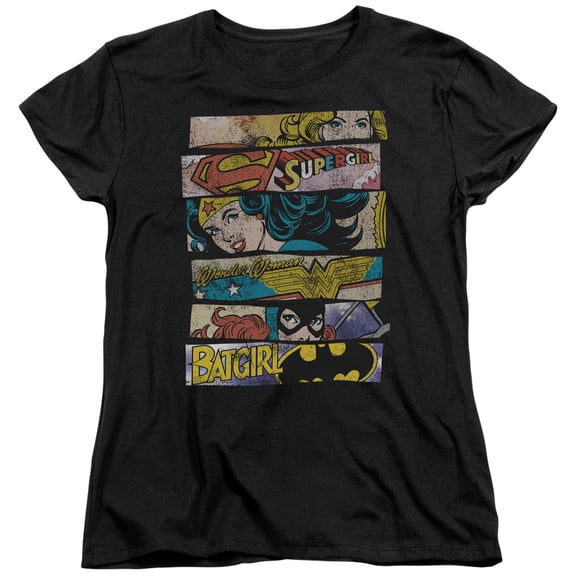 DC Comics Three Of A Kind S/S Women's T-Shirt Black