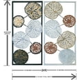 thumbnail image 5 of DecorShore Contemporary Metal Wall Art Set of 2 | Framed Wall Decorations | Modern Metal Home Decor | Large Wall Decor | Leaves Nature Metal Decorative Wall Art, 5 of 5