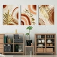 thumbnail image 5 of No Frame Boho Prints Canvas Abstract Wall Art Pink Gold Trees Ring Detail Print Gold Leaf Bontanical Art Terracotta Minimalist Art, Natural Artwork For Living Room Bathroom Bedroom Wall Decor 12"x16", 5 of 6