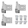 thumbnail image 1 of 3 Pcs Door Reinforcement Lock,Aluminium Alloy U Door Reinforcement Lock 3Inch Security Door Lock Home Proof Door Stopper, 1 of 5
