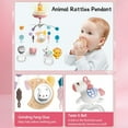 thumbnail image 4 of Baby Crib Mobile, Baby Mobile for Crib with Music and Lights Remote Control, Hanging Rotating Animals Rattles, Baby Crib Toys for Girls Toddler, 4 of 8