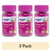 (3 pack) Equate Allergy Relief Tablets with Diphenhydramine Hcl 25mg Antihistamine, 365 Count