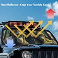 thumbnail image 4 of XYZCANDO Gorilla Windshield Sun Shade Blocks UV Rays Sun Visor Protector for 2007-2018 Jeep Wrangler JK JKU & 1997-2006 Jeep Wrangler TJ LJ Windshied Sunshade Block UV Rays, 4 of 7