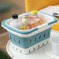 thumbnail image 6 of Collapsible Handled Laundry Basket Ellipse Oval Tub- Portable Washing Tub Space Saving Laundry Containers Home Organizer Basket, 6 of 9