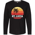 thumbnail image 3 of Inktastic St Lucia Vacation Travel Cruise Long Sleeve T-Shirt, 3 of 5