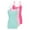Aqua, Pink, Neon Pink, variant on Natural Uniform Women's Camisole Cotton Stretch Slim-Fit Cami Soft and Breathable Undershirt with Adjustable Strap Tank Top Multi Pack of 3 (White) Medium