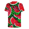 thumbnail image 3 of Camisas de Manga Larga para Hombres Blusa de Cuello Redondo de Impresión Cómoda, Camisa Casual de Poliéster para Uso Diario, de Fiesta Y de Primavera de Verano, 3 of 5