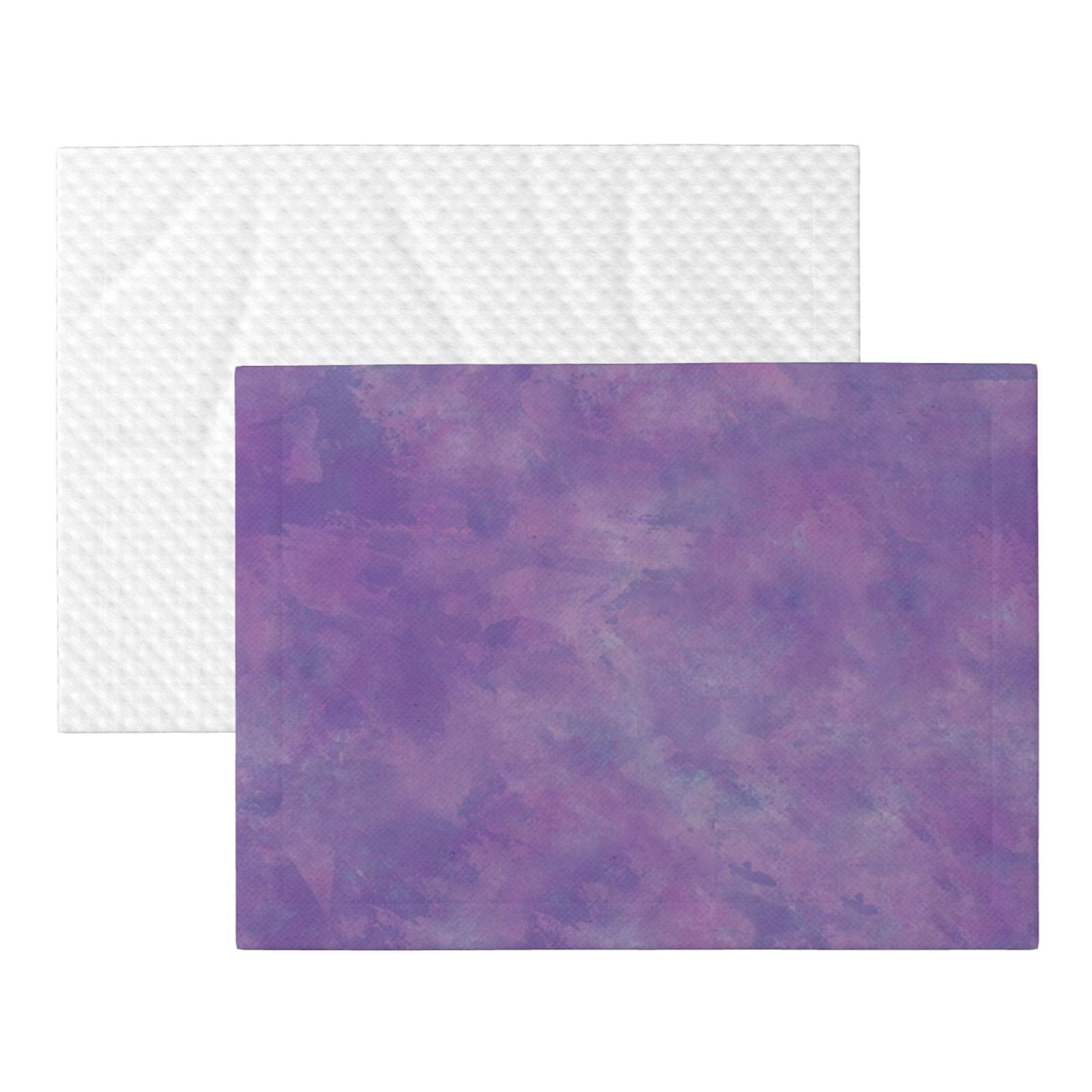 Flannel Throw Dog Blanket Purple Paint Soft Warm Print Pet Blankets for Small Dog Cat Puppy