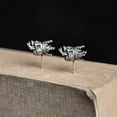 thumbnail image 4 of GKNET 925 Sterling Silver King Skull w/ Crown Ear Studs Earrings Gothic Punk Vintage, 4 of 9