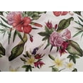 thumbnail image 4 of oneOone Cotton Cambric White Fabric Floral & Leaves Tropical Dress Material Fabric Print Fabric By The Yard 56 Inch Wide, 4 of 4